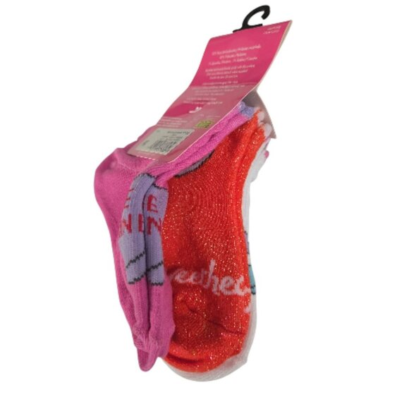 NWT Sweethearts Toddler Girls Ankle Socks 3 Pack Size 2T-3T - 3 Pairs - Picture 3 of 3